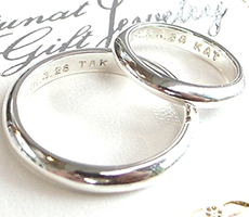 北海道滝川市二人で作る結婚指輪プラチナ900のセット